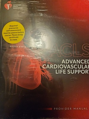 ACLS Provider Manual (2020 AHA Guidelines) - Textbook Binding By AHA - VERY GOOD