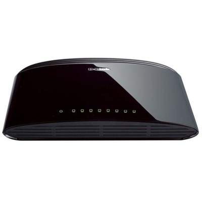 D-LINK 8-Port RJ-45 unmanaged Fast Ethernet Netzwerk Desktop Switch # DES-1008D