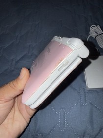 Nintendo 3DS XL Pink And White Handheld W/ Charger Pokemon Virtual Console Games