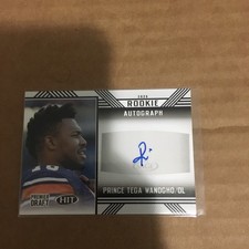 2020 Sage Hit Rookie Auto Prince Tega Wanogho #A24 Auto