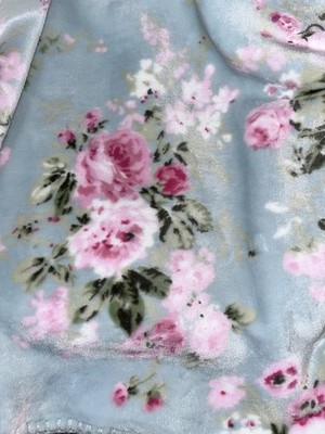 1-NWT LAURA ASHLEY SHABBY CHIC PINK FLORAL STRIPED PRINT DESIGN