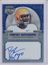 2013 PRESS PASS FANFARE BARKEVIOUS MINGO AUTOGRAPH 062/149