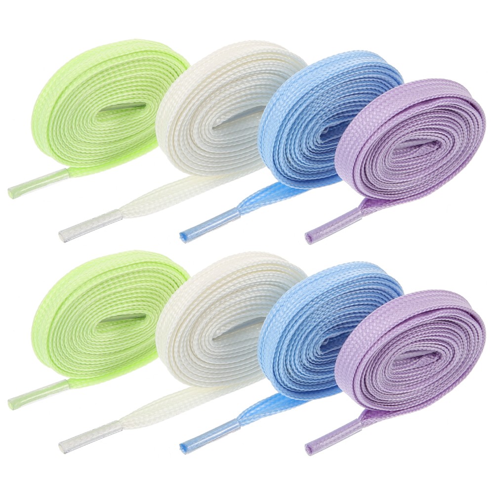 APL 4 Paia Lacci Glow in the dark Bambino Corda per Sneakers Scarpe Riflettenti