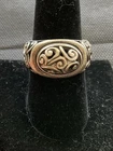 vintage Brighton 925 sterling silver scroll swirl ring Size 8.75 Estate Jewelry