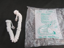 Vintage Spring Cord Telephone Phone Short Cord White