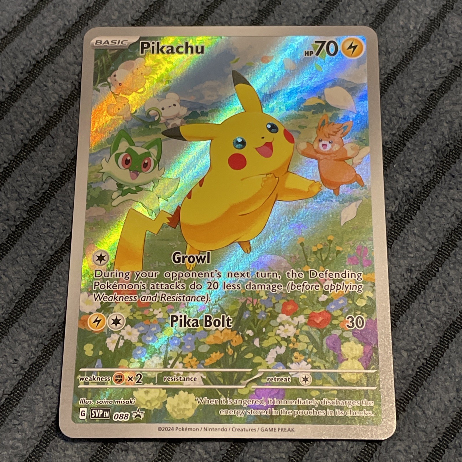 Pikachu 088 Sv: Scarlet & Violet Promo Cards Holo