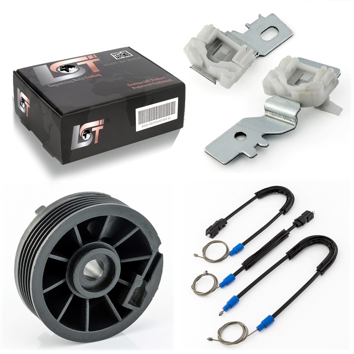 Window lifter repair kit reinforced front left for NISSAN PRIMERA
