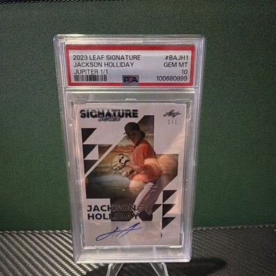 Leaf 2023 Signature Series Jackson Holliday Jupiter 1/1 Auto RC PSA 10 BA-JH1