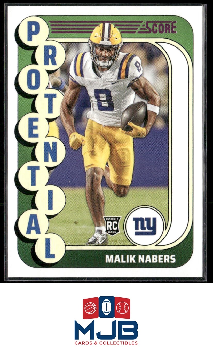 2024 Score Malik Nabers Protential Pink Rookie #4
