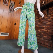 Vtg 60s Lilly Pulitzer Mens Stuff Butterfly Novelty Preppy Mod Golf Pants 34X30