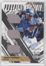 2019 Elite Extra Edition Triple Prospect Materials Black /399 Leody Taveras 06ee