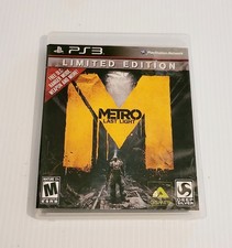 Metro Last Light Limited Edition (Playstation 3, PS3, 2013) CIB w/ Manual TESTED