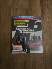 FAST FURIOUS 6 Collectible Limited Steelbook Blu-Ray/DVD Target Excl. NEW