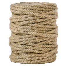 Tenn Well 5mm Jute Rope, 100 Feet 4Ply Twisted Heavy Duty and Thick Twine Rop...
