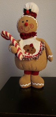 17'' Plush Waffle Fabric Gingerbread Chef.