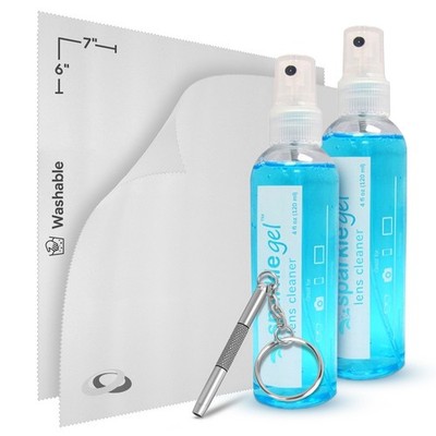 OPTIPAK Sparkle Anti-Reflective Safe Gel Lens Cleaner & Repair Kit