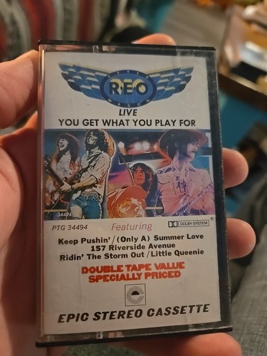 REO Speedwagon Live - You Get What You Play For (Cassette, 1977 CBS) - Picture 1 of 4
