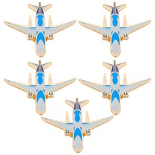 20 pcs Plane Brooch Pin: Alloy Airplane Lapel Pin for Scarf Jackets Dress Suit