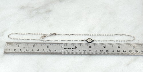 JAMES AVERY 925 STERLINGSILBER MEMOIR INITIALEN HALSKETTE "A" VERSTELLBAR 18-20" - Bild 5 von 5