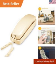 TRIMLINE 210 Corded Home Phone, No AC Power Required, Improved Easy-Wall-Moun...