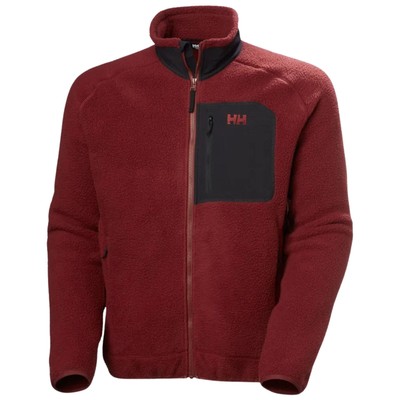 Helly Hansen Panorama Pile Block Men's Casual Jacket, Mars Red, Large