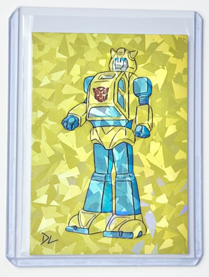 Bumblebee Limited Edition Artist Signed Transformers Refractor Trading Card 1/1