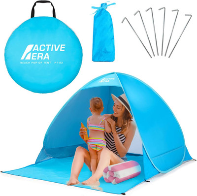 Active Era Pop up Strandmuschel Mit UV Schutz, UPF 50+ Strandzelt, Windschutz St