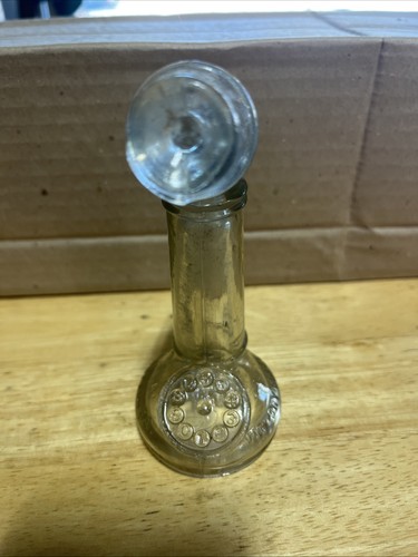 Vintage Victory Glass Jeannette PA Candlestick Telephone Candy Container - Picture 2 of 6