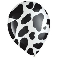 Cow Print 12 Inch Latex Balloons 6 Per Pack Cow Print Party Supplies Decorations