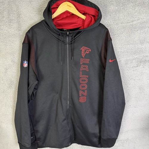 Atlanta Falcons Pullover Herren 3XL schwarz Full Zip Kapuze NFL Football Nike