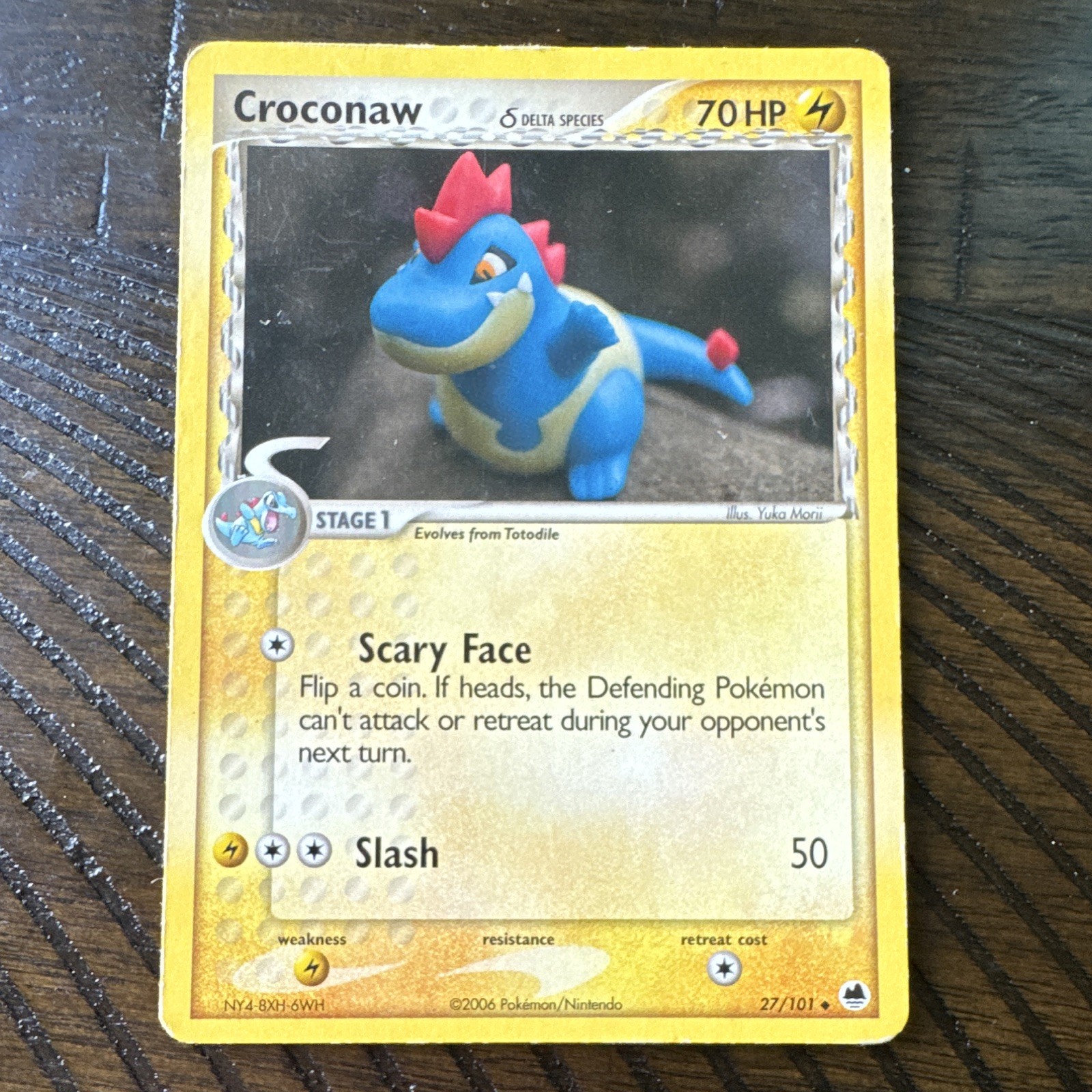 Pokémon TCG Croconaw EX Dragon Frontiers Delta Species Regular UC 27/101 EN