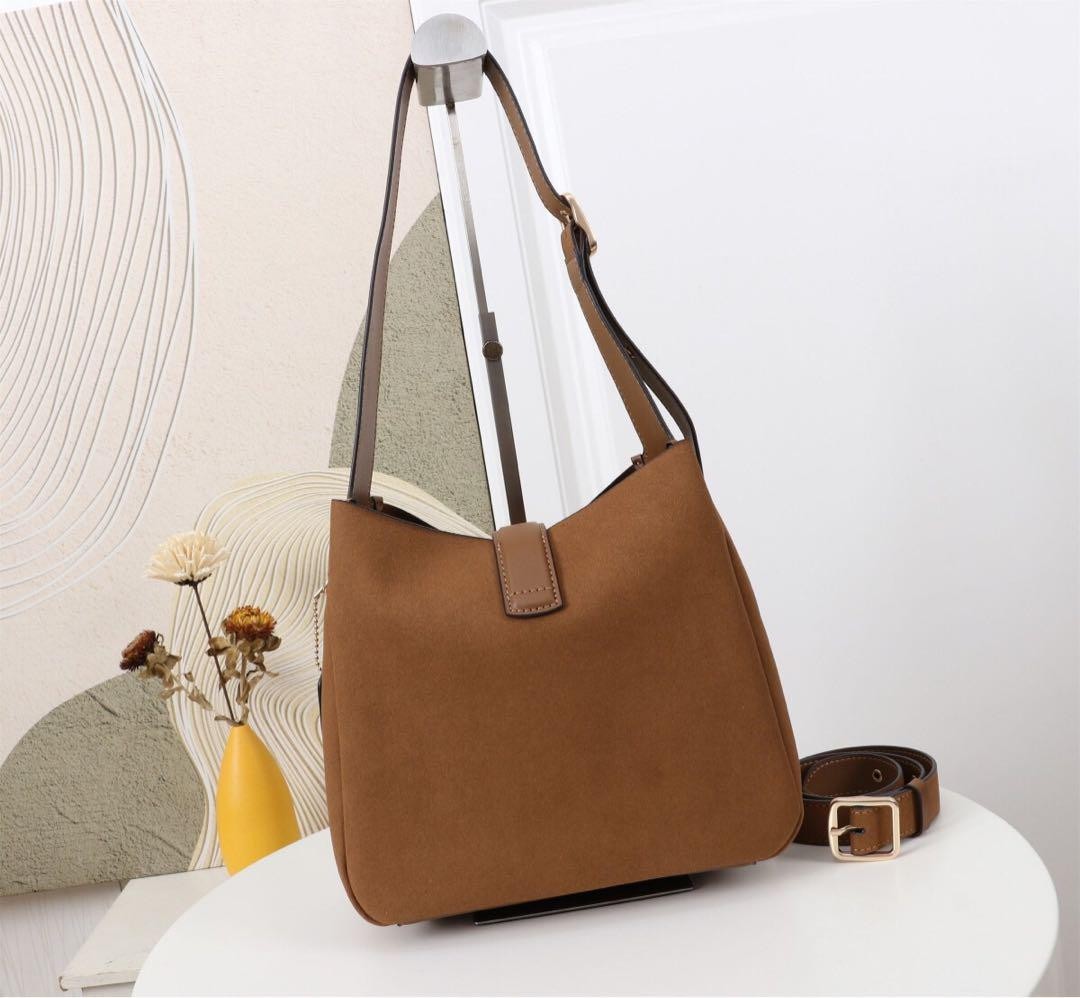 COACH Hadley Convertible Crossbody Bag Suede Brown CW004 outlet