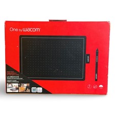 One by Wacom Graphics Drawing Pen Tablet CTL-672 Medium Red Windows Mac 2024
