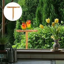 Parrot Toy Wooden Bird Perch Bird Cage Wood Perch Parrot Training Standing Rack