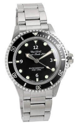 Made in Japan Classic Dive Watch, Black, Sweep Seconds, 38mm