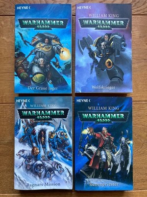 Warhammer 40000 Buchsammlung: Runenpriester und Space Wolves (William King)