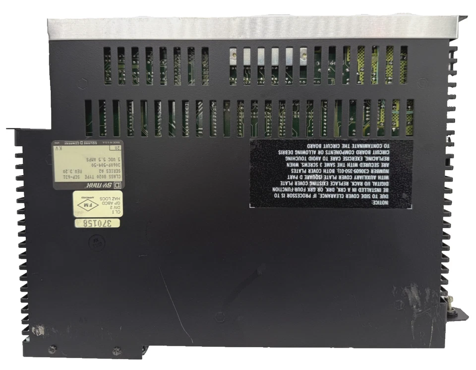 Square D 30609-504-50 SY/MAX 600 Processor Class 8020 SCP631 /A2 5VDC 5.5AMPS - Image 4 of 4