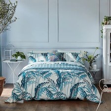 Image of Sanderson Palmhouse Duvet Cover Set King Size Eucalyptus