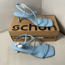 Schuh Serenity Kitten Heel Sandal Blue UK Size 5 Strappy Sandal New Boxed