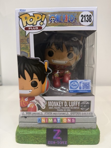 Funko Pop! Anime Animación One Piece Monkey D Luffy #2138 Exclusivo Metálico