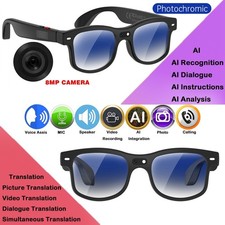 AI-powered smart music glasses with a camera supporting 1080p HD video recording