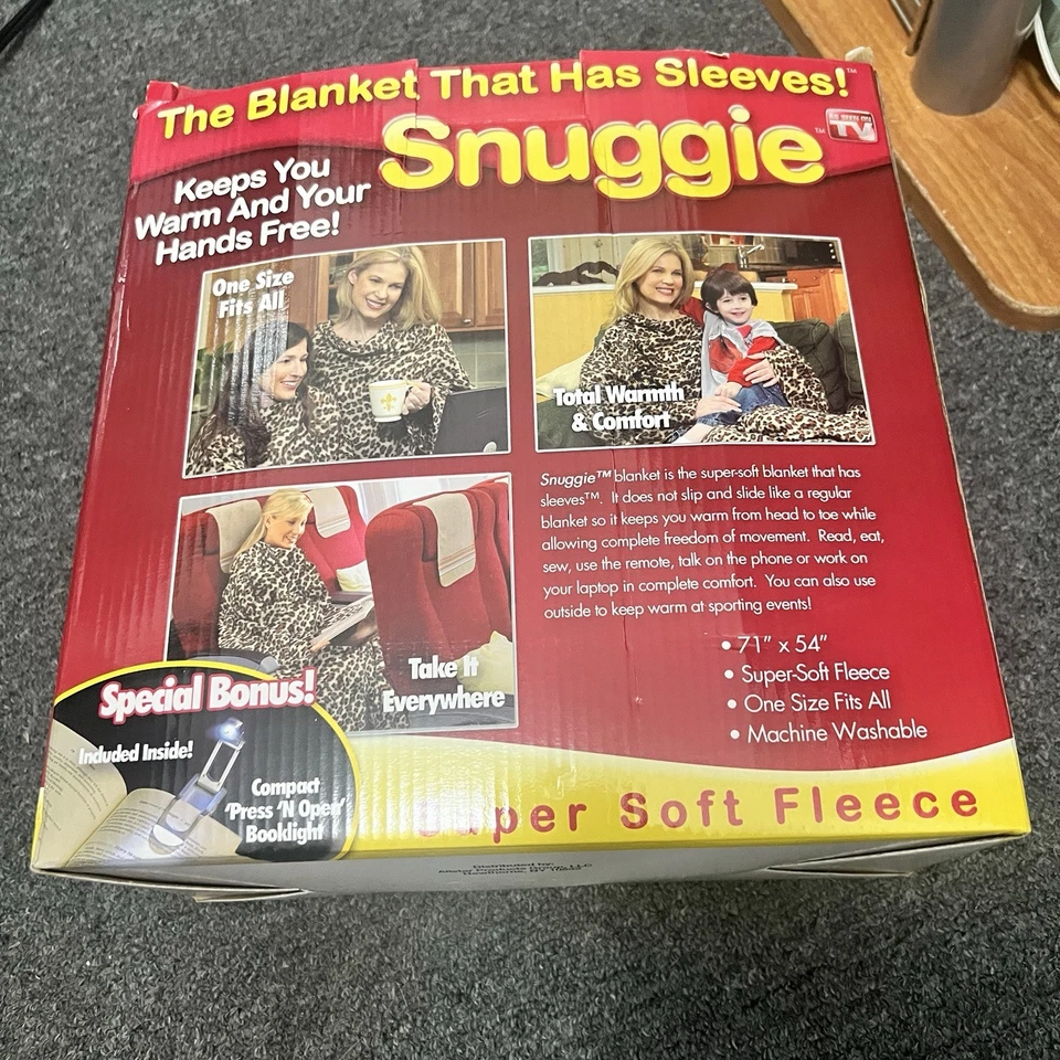 Nueva manta polar con mangas con estampado de leopardo ajustada Foto 3 de 3