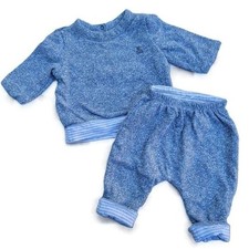 Baby Gap Grey Cotton Reversible 2 Piece Set Size 0-3m Top  Pants Boys