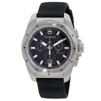Victorinox I.N.O.X. Chronograph Quartz Black Dial Men's Watch - 241983 NEW