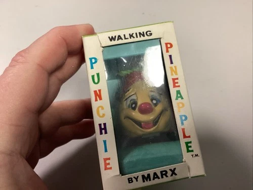 Vintage MARX 1967 Punchie Pineapple Walking Mechanical Wind-up UNOPENED