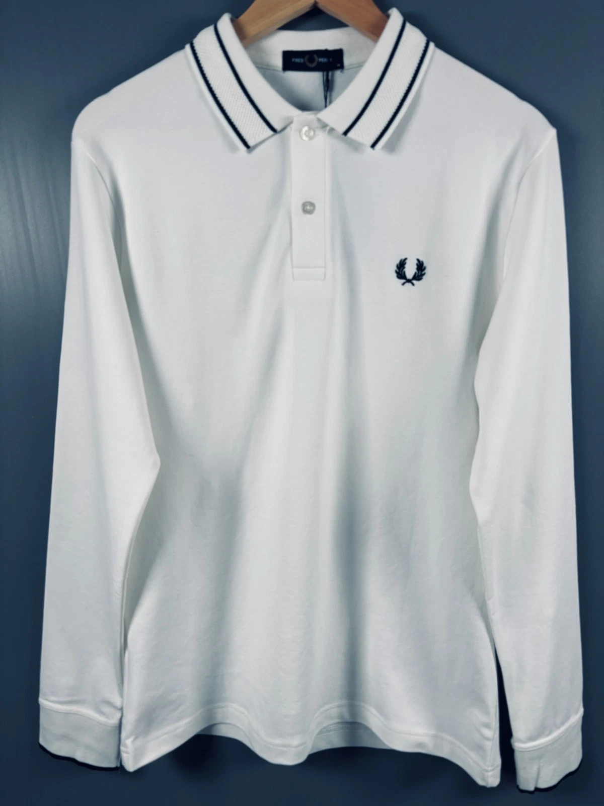 Fred Perry Polo Shirt Long Sleeve Men’s Large White Twin Tipped Cotton Classic
Opens in a new window