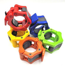 4pc Spinlock Barbell Collars Barbell/Dumbbell Clips Standard Bars Release Clamps