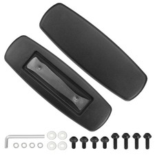 1 Pair Office Chair Arm Rest Replacement, Leather Arm Pads, A010, 255x85mm
