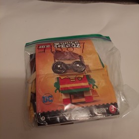 Lego BRICK HEADZ 41587 ROBIN Complete w/Manual DC Comics Batman Super Heroes