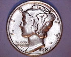 1930-S MERCURY DIME  VF *** 718-6